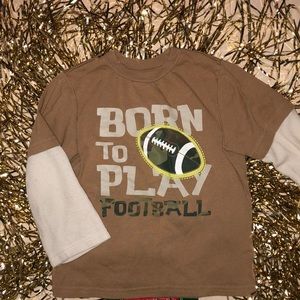 Boys Long-Sleeve Tee “Born to Play Football”
